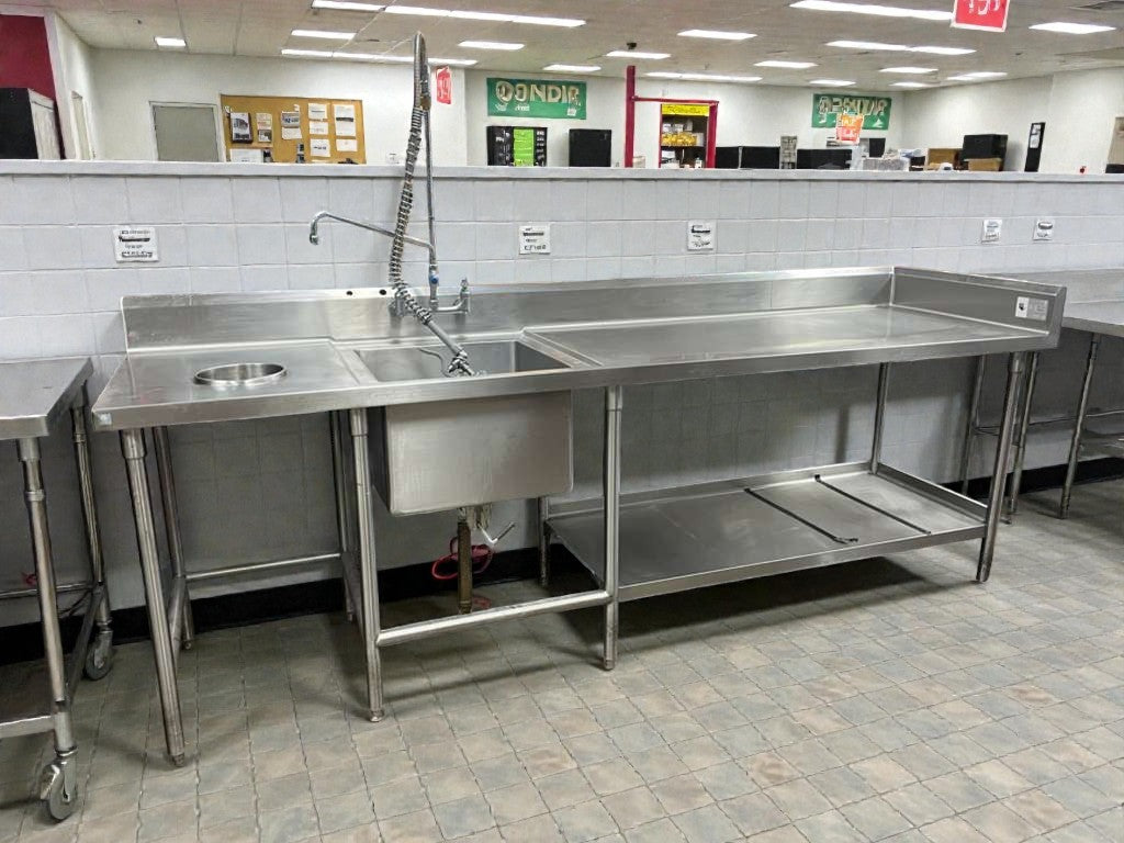 Immaculate Condition – ICM Commercial Stainless Steel Prep Sink Table  - Fully Tested & Working!
