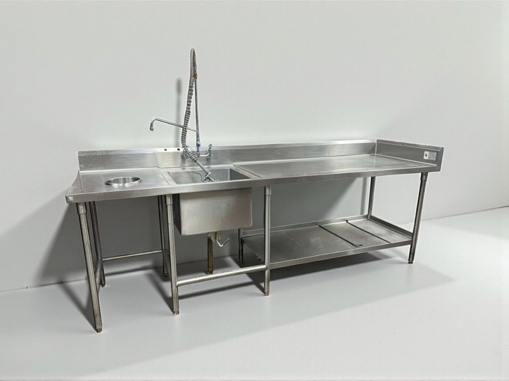 Immaculate Condition – ICM Commercial Stainless Steel Prep Sink Table  - Fully Tested & Working!