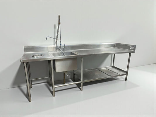 Immaculate Condition – ICM Commercial Stainless Steel Prep Sink Table  - Fully Tested & Working!