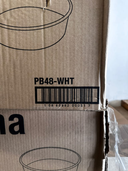 Brand New Condition – EcoPax Athena PB48-WHT – 48 oz Plain White Paper Bowls – 8" Diameter – 270 Pieces Per Case – Quantity 2 Boxes – Ready for Immediate Use!
