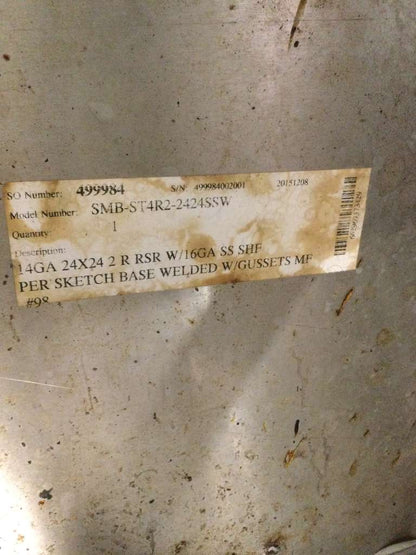 Exceptional Condition – Custom SMB-ST4R2-2424SSW – Commercial Stainless Steel Work Table – 24" x 24" – Fully Inspected & Ready for Use!