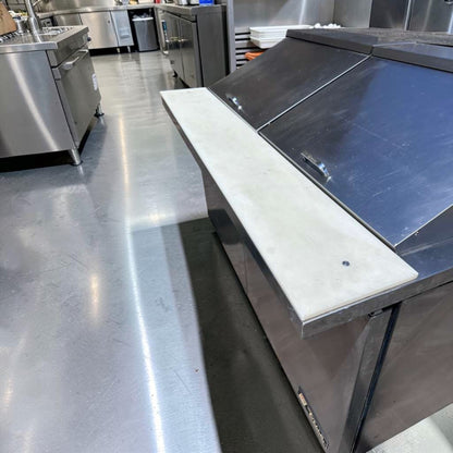 Elite Condition – True TSSU-60-24M-B-ST-HC Mega Top Refrigerated Sandwich Prep Table – 60” – 2 Door – Stainless Steel – Fully Tested & Operational!