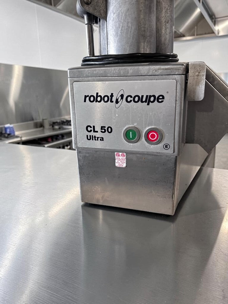Immaculate Condition – Robot Coupe CL50E Ultra – Continuous Feed Commercial Food Processor – 2 Discs Included – 1 1/2 HP – 120V – ETL Listed – Fully Tested & Operational!