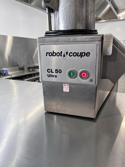 Immaculate Condition – Robot Coupe CL50E Ultra – Continuous Feed Commercial Food Processor – 2 Discs Included – 1 1/2 HP – 120V – ETL Listed – Fully Tested & Operational!
