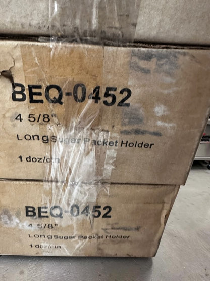 Brand-New Condition – Tuxton BEQ-0452 – Eggshell China Sugar Packet Holders / Caddies – 12 per Case – 36 Pieces Total – Ready for Immediate Service!