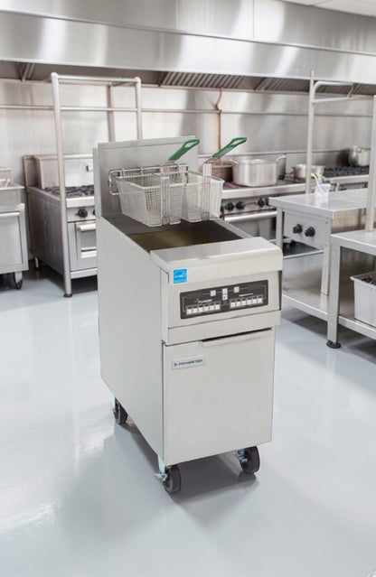 First-Class Condition – Frymaster PMJ135ESD – Single Pot Natural Gas Open Fryer – 40 lb Capacity – NSF Certified - Fully Tested & Operational!