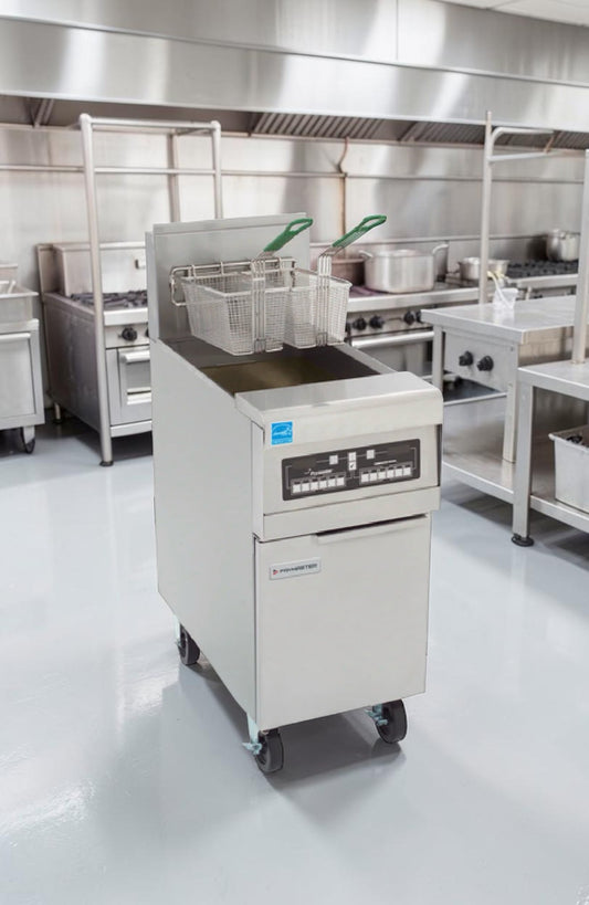 First-Class Condition – Frymaster PMJ135ESD – Single Pot Natural Gas Open Fryer – 40 lb Capacity – NSF Certified - Fully Tested & Operational!