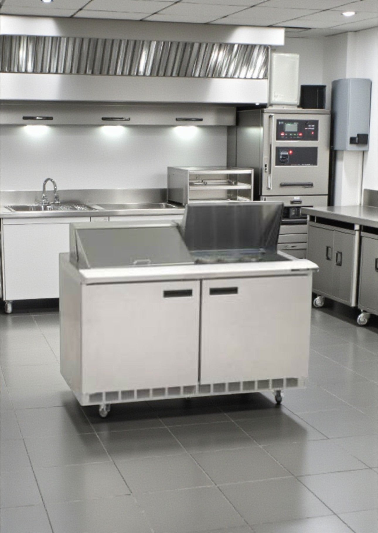 Flawless Condition – Delfield 4460NP-24M – 60" Mega Top Refrigerated Sandwich / Salad Prep Table – 24 Pan Capacity – 20.2 Cu. Ft. – 115V – NSF / UL Listed – Fully Tested & Operational!