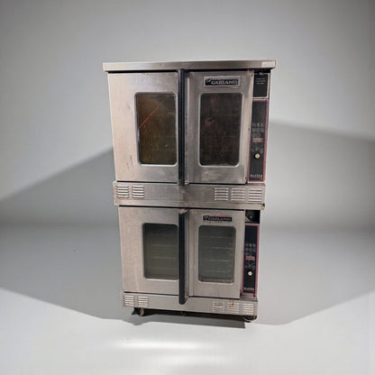 Excellent Condition – Quantity 2 Garland Master 450 Gas Convection Ovens – Full-Size Commercial Single Deck Ovens – Stainless Steel – 120V / Gas – Fully Tested & Operational!