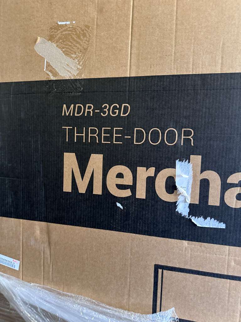 Brand New Condition – KoolMore 3-Door Glass Merchandiser Refrigerator (Scratch & Dent)