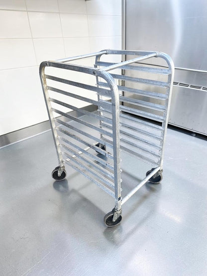 Dependable Condition – Channel Manufacturing Aluminum Bun / Sheet Pan Rack – Mobile Full-Height Bakery Rack – 20 Pan Capacity – NSF Certified – Fully Inspected & Ready for Use!