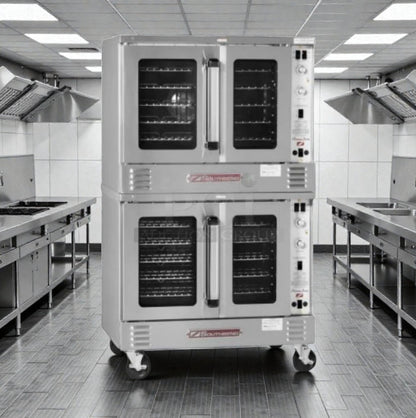 Exceptional Condition – Blodgett Double-Stack Commercial Convection Oven – Stainless Steel – Fully Tested & Operational!