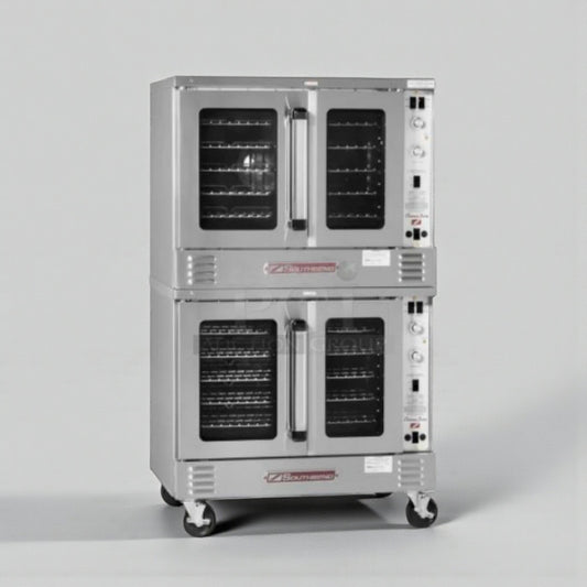 Exceptional Condition – Blodgett Double-Stack Commercial Convection Oven – Stainless Steel – Fully Tested & Operational!