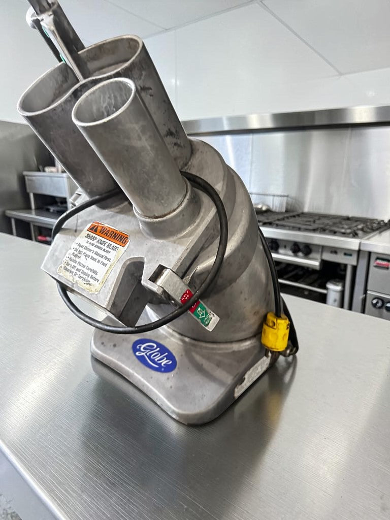 Superior Condition – Globe GFP500 – Commercial Continuous-Feed Food Processor & Vegetable Cutter – 600 lb/hr Capacity – 1/2 HP – 115V – Fully Tested & Operational!