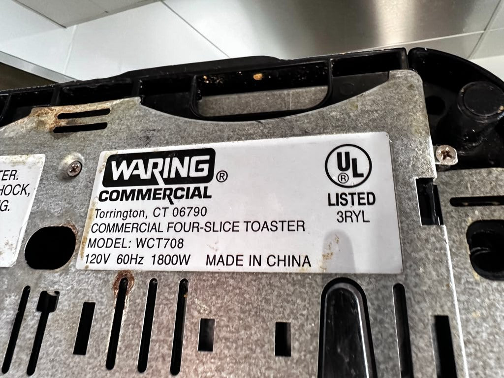 Outstanding Condition – Waring WCT708 – Commercial Four-Slice Pop-Up Toaster – 120V – NSF & UL Listed – Fully Tested & Operational!