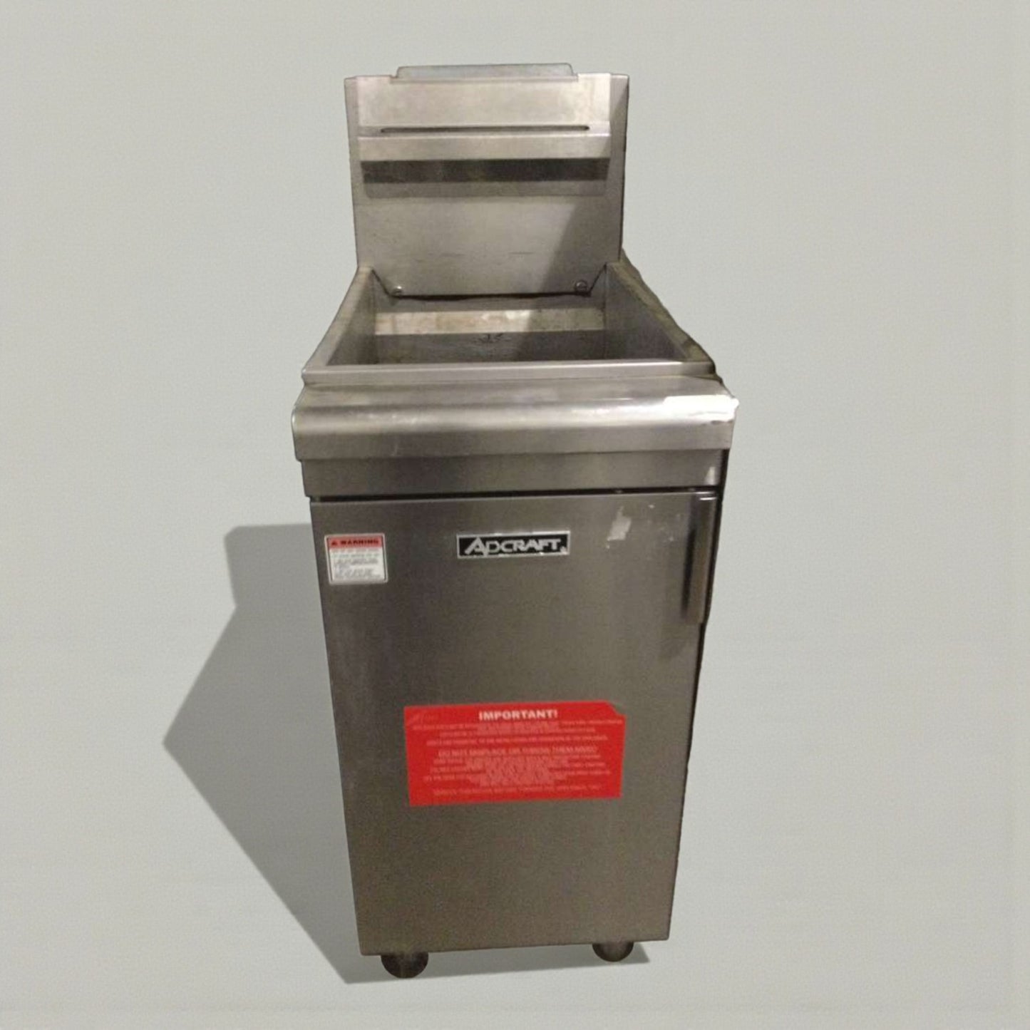 Exceptional Condition – Adcraft Commercial Gas Fryer – Natural Gas – Fully Tested & Working!
