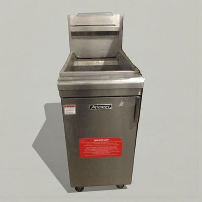 Exceptional Condition – Adcraft Commercial Gas Fryer – Natural Gas – Fully Tested & Working!