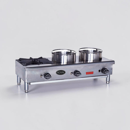 High-Grade Condition – Star Max ORHP-336 – 36" Stainless Steel Countertop 3-Burner Flex-System Wok Range – Natural Gas – 90,000 BTU – Fully Tested & Operational!