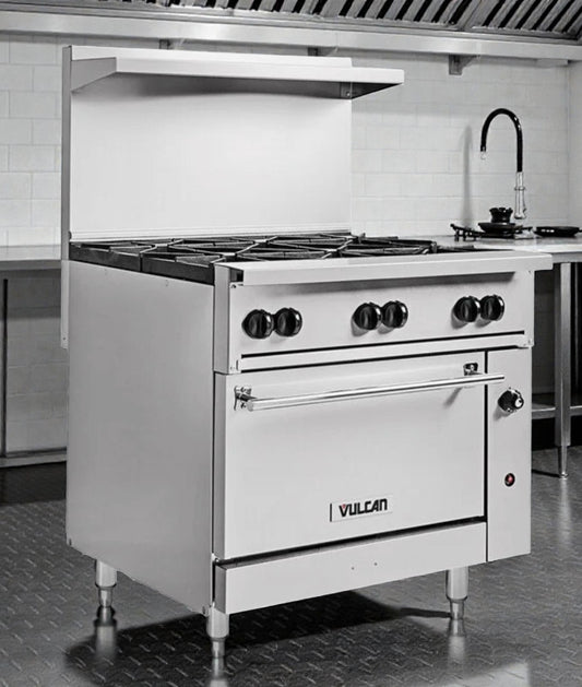 Top-Tier Condition – Vulcan 36C-6BN 36" Commercial Gas Range w/ Oven – Natural Gas – Fully Tested & Working!
