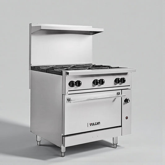 Top-Tier Condition – Vulcan 36C-6BN 36" Commercial Gas Range w/ Oven – Natural Gas – Fully Tested & Working!