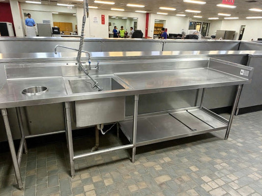 Immaculate Condition – ICM Commercial Stainless Steel Prep Sink Table  - Fully Tested & Working!