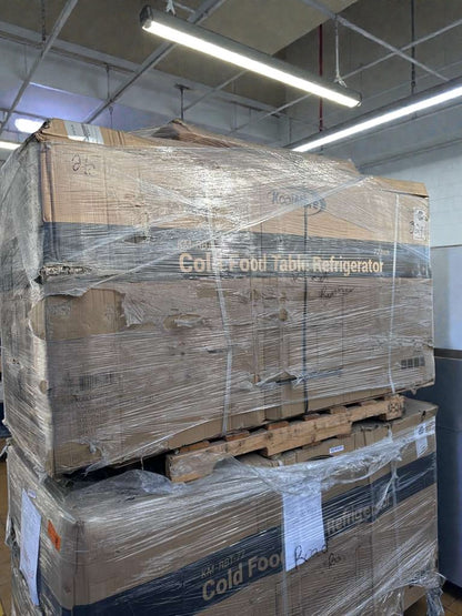 Brand New – Never Used – Scratch & Dent – KoolMore 72" Commercial Refrigerated Prep Station with Sneeze Guard