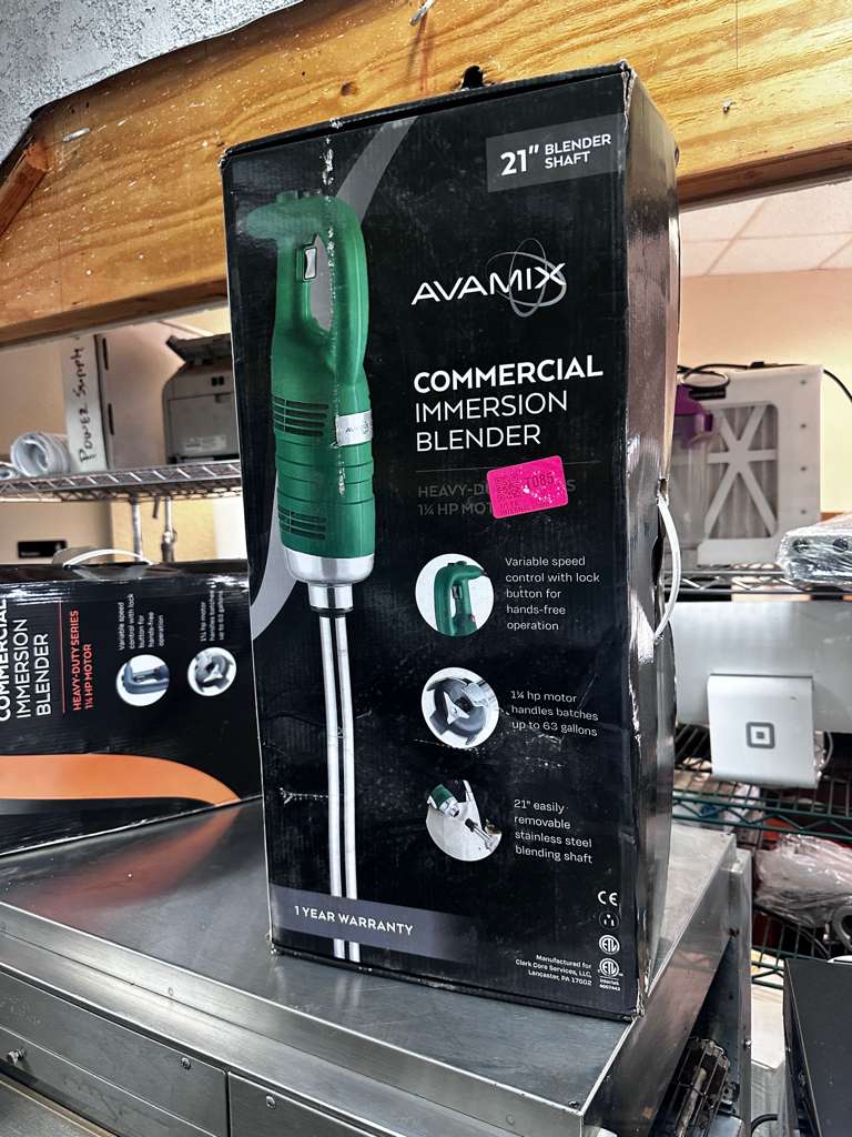 New Condition – AvaMix IBHD21 – 21" Heavy-Duty Variable Speed Immersion Blender – 1 1/4 HP – Fully Tested & Operational!