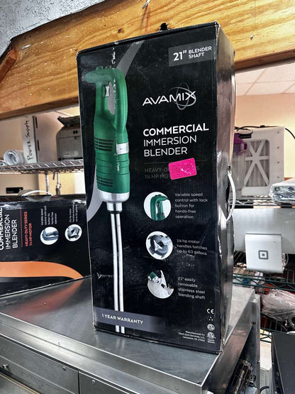 New Condition – AvaMix IBHD21 – 21" Heavy-Duty Variable Speed Immersion Blender – 1 1/4 HP – Fully Tested & Operational!