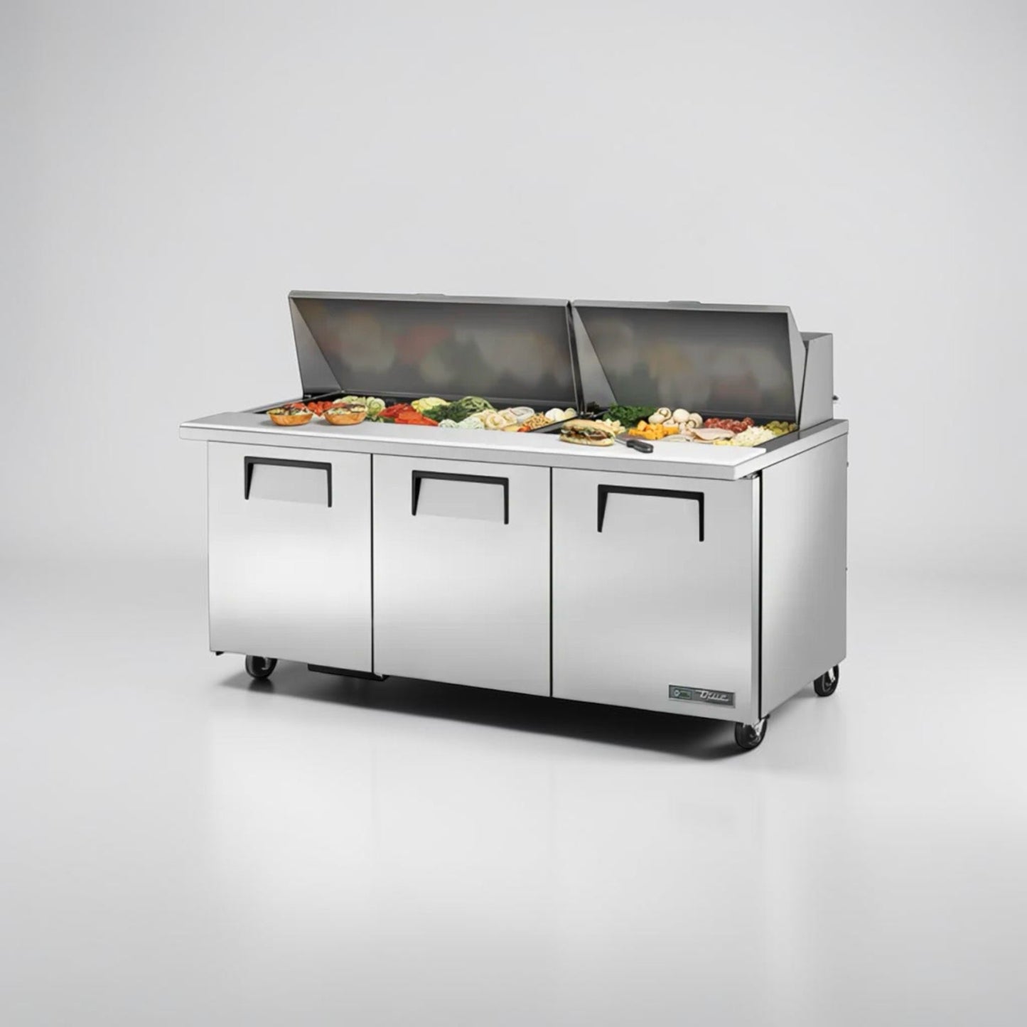 Elite Condition – True TSSU-72-30M-B-ST-HC 72” Mega Top Sandwich / Salad Prep Table – Refrigerated Base – 115V – Fully Tested & Operational!