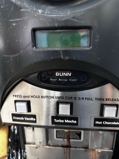 First-Class Condition – Bunn iMIX-3S+ 38600.0300 – 3-Hopper Hot Cappuccino / Powdered Beverage Dispenser – 120V – NSF & ETL Listed – Fully Tested & Operational!