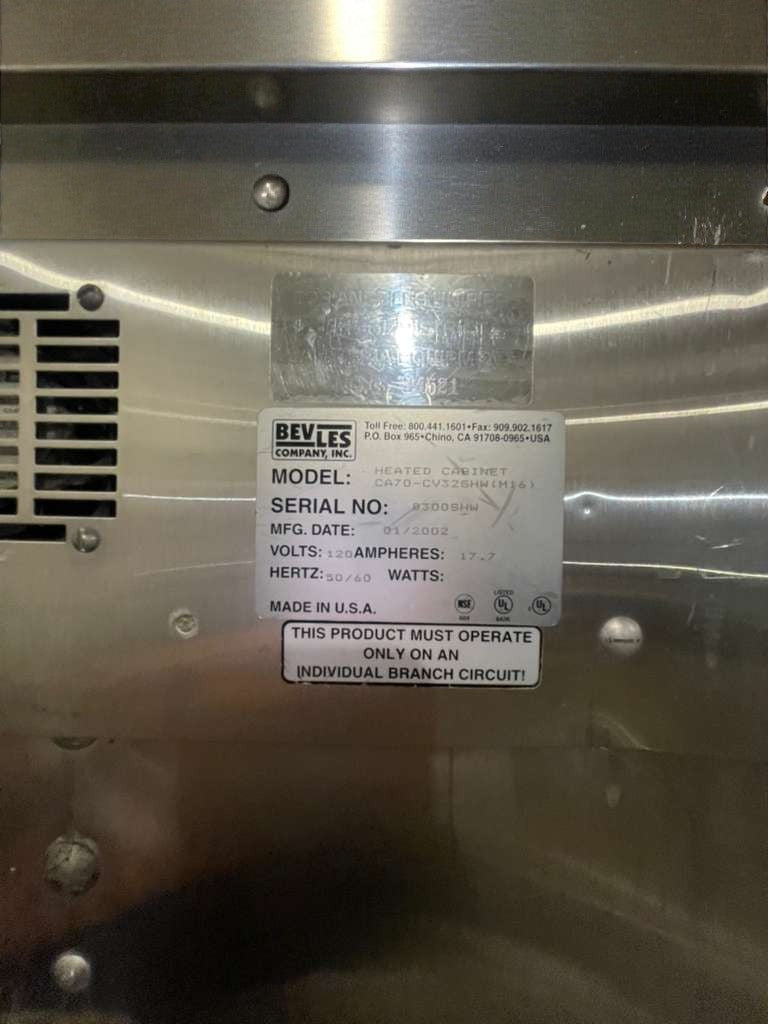 Outstanding Condition – BevLes CATD-CV25HWM36 Heated Proofing Cabinet – Fully Tested & Working