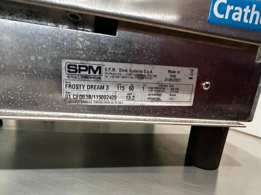 Superior Condition – Crathco Frosty Dream 3 (1206-011) – Triple 3.2-Gallon Pourover Granita / Slushy / Frozen Beverage Machine – 115V – Fully Tested & Operational!