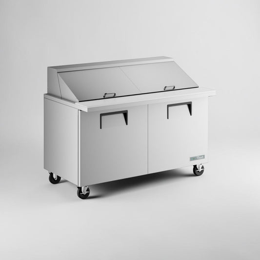 Elite Condition – True TSSU-60-24M-B-ST-HC Mega Top Refrigerated Sandwich Prep Table – 60” – 2 Door – Stainless Steel – Fully Tested & Operational!