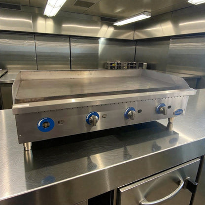 Pristine Condition – Globe Commercial Gas Griddle – Stainless Steel – Fully Tested & Working!