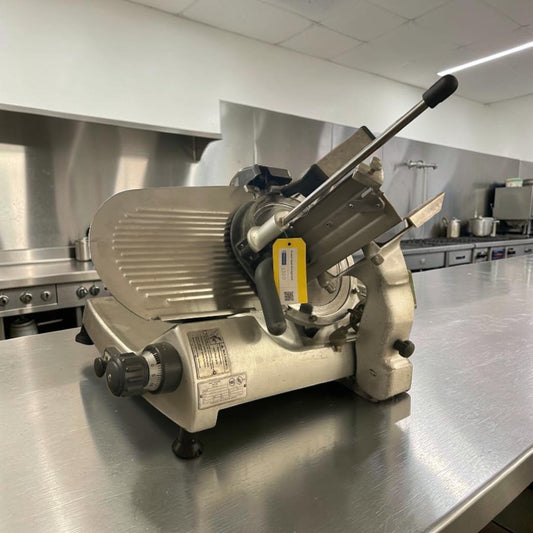 First-Class Condition – Hobart 2812PS – 12" Heavy-Duty Manual Meat & Cheese Slicer – 1/2 HP – Built-In Sharpener – Portion-Scale Capability – 120V – NSF & UL Listed – Fully Tested & Operational!