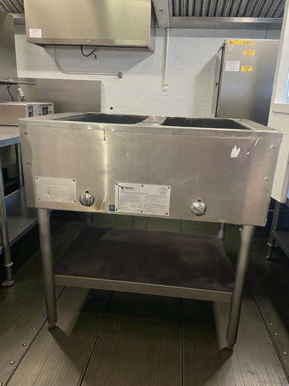 Exceptional Condition – Eagle Waterless Hot Food Table (2-Well) – Manual Controls – Fully Tested & Working!