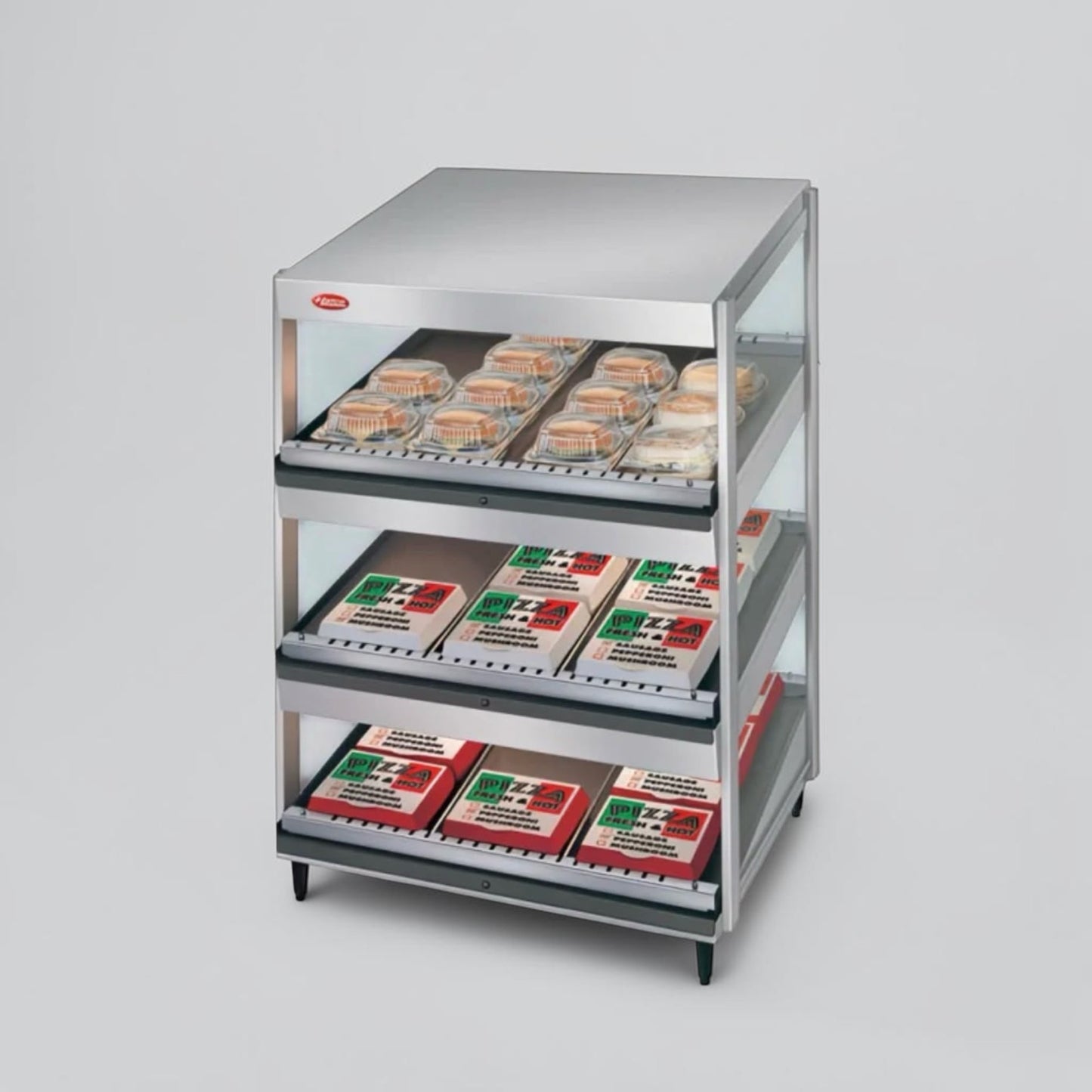 Outstanding Condition – Hatco GRSDS-24T Glo-Ray – 24-Inch Triple-Shelf Self-Service Heated Merchandiser – 120V – Fully Tested & Operational!