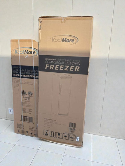 Brand New – Scratch & Dent – Koolmore Commercial Reach-In Freezer with Glass Door