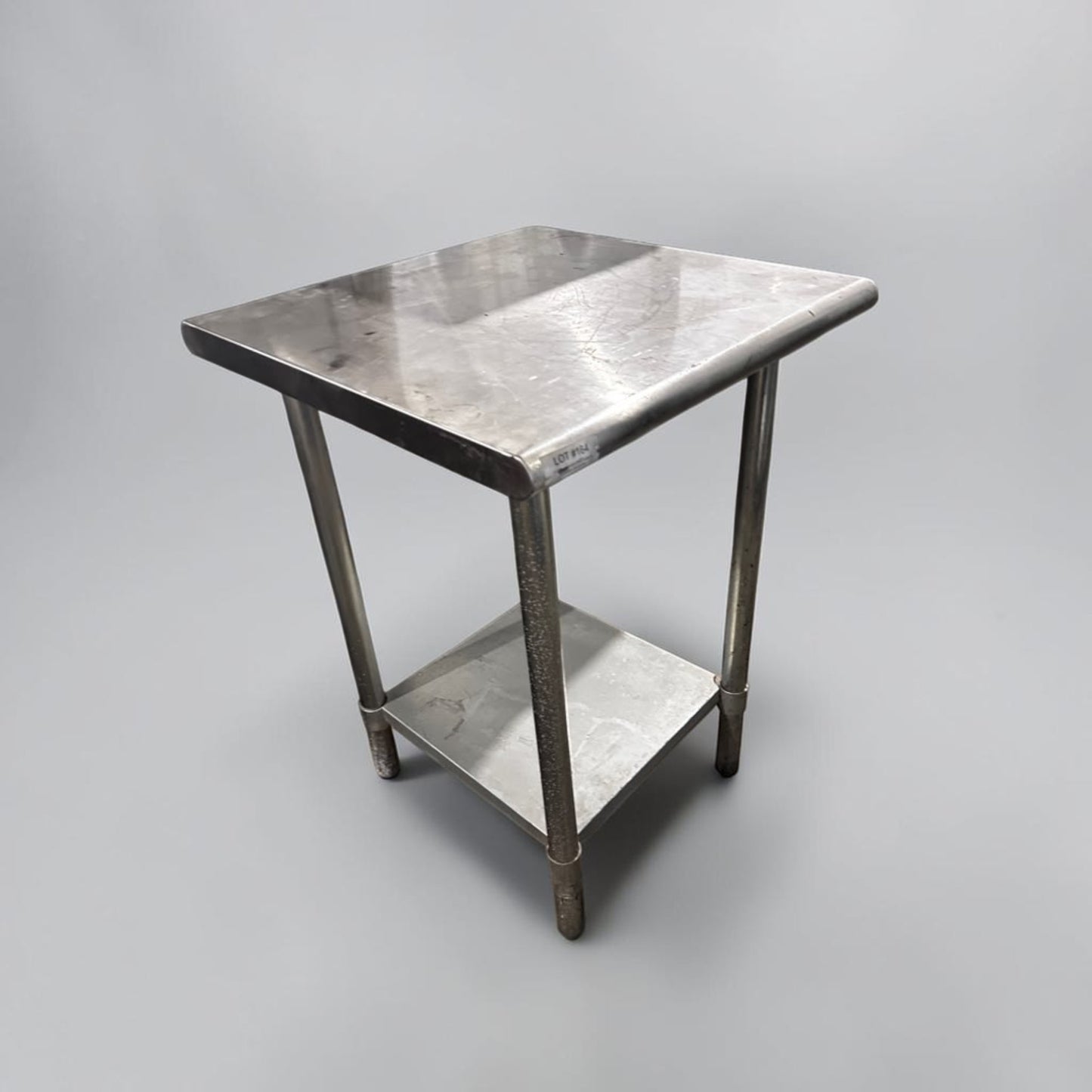 First-Class Condition – Commercial Stainless Steel Work Table – 24" x 24" – Adjustable Undershelf – Fully Cleaned & Ready for Use!