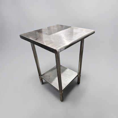 First-Class Condition – Commercial Stainless Steel Work Table – 24" x 24" – Adjustable Undershelf – Fully Cleaned & Ready for Use!