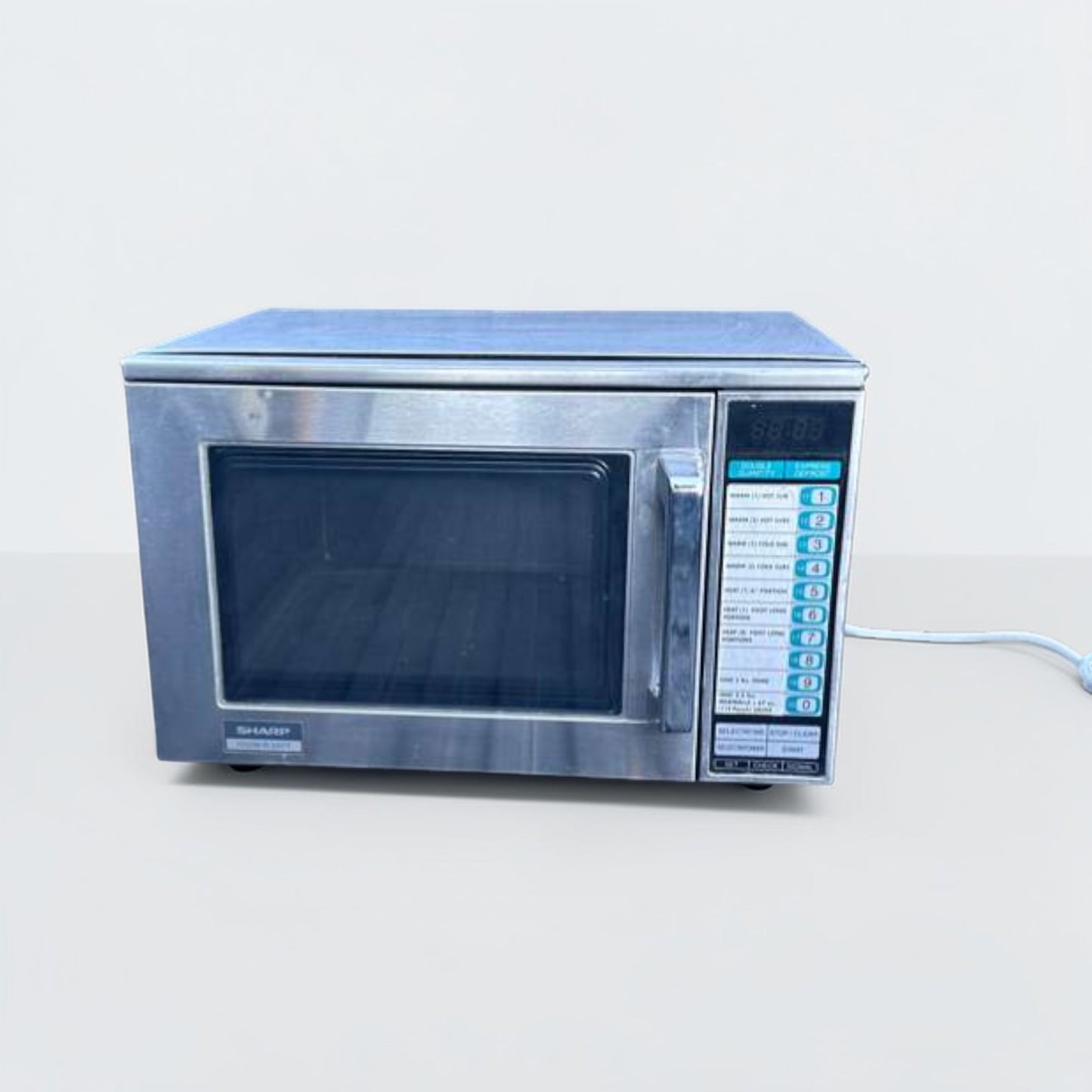 Superb Condition – Sharp R-22GT Commercial Microwave Oven – 1200W – Stainless Steel – 120V – Fully Tested & Operational!