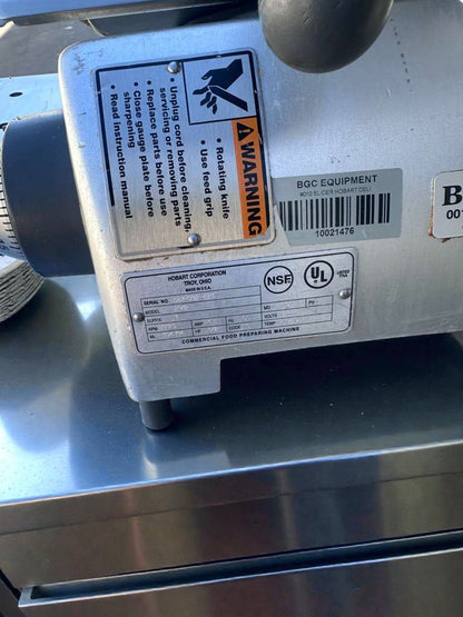 High-Grade Condition – Hobart Commercial Meat Slicer – Heavy-Duty Manual Slicer – UL & NSF Certified – Fully Tested & Working!