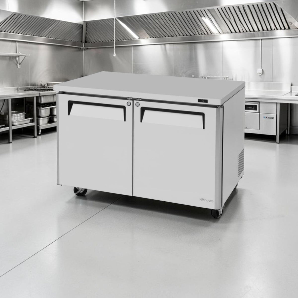 Exceptional Condition – Turbo Air MUR-48-N – 48" M3 Series Commercial Undercounter Refrigerator – 12.2 Cu. Ft. – 2 Doors – R290 – 115V – Fully Tested & Operational!