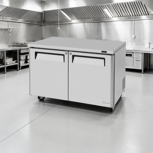 Exceptional Condition – Turbo Air MUR-48-N – 48" M3 Series Commercial Undercounter Refrigerator – 12.2 Cu. Ft. – 2 Doors – R290 – 115V – Fully Tested & Operational!