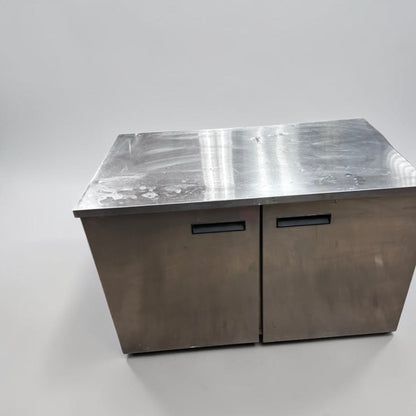 High-Quality Condition – 48" Commercial 2-Door Undercounter Refrigerator – Stainless Steel Worktop – Self-Contained Refrigeration – Fully Tested & Operational!