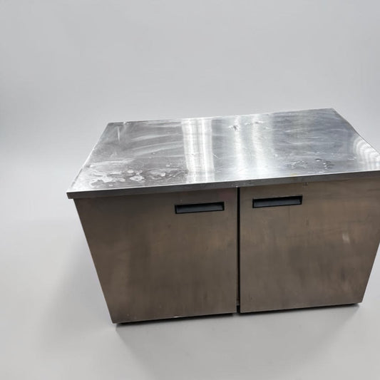 High-Quality Condition – 48" Commercial 2-Door Undercounter Refrigerator – Stainless Steel Worktop – Self-Contained Refrigeration – Fully Tested & Operational!
