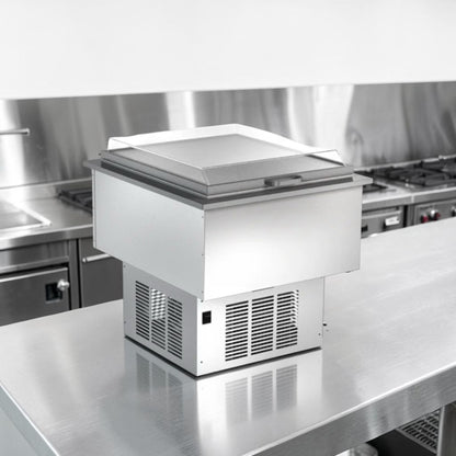 Remarkable Condition – Silver King SKFDI23-ELUS1 – 22 1/2" Drop-In Ice Cream Dipping Freezer – 2-Section Refrigerated Cabinet – 115V – ETL Listed – Fully Tested & Operational!