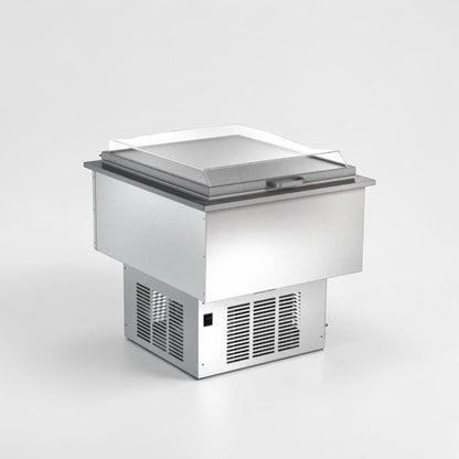 Remarkable Condition – Silver King SKFDI23-ELUS1 – 22 1/2" Drop-In Ice Cream Dipping Freezer – 2-Section Refrigerated Cabinet – 115V – ETL Listed – Fully Tested & Operational!