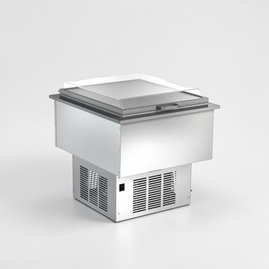 Remarkable Condition – Silver King SKFDI23-ELUS1 – 22 1/2" Drop-In Ice Cream Dipping Freezer – 2-Section Refrigerated Cabinet – 115V – ETL Listed – Fully Tested & Operational!