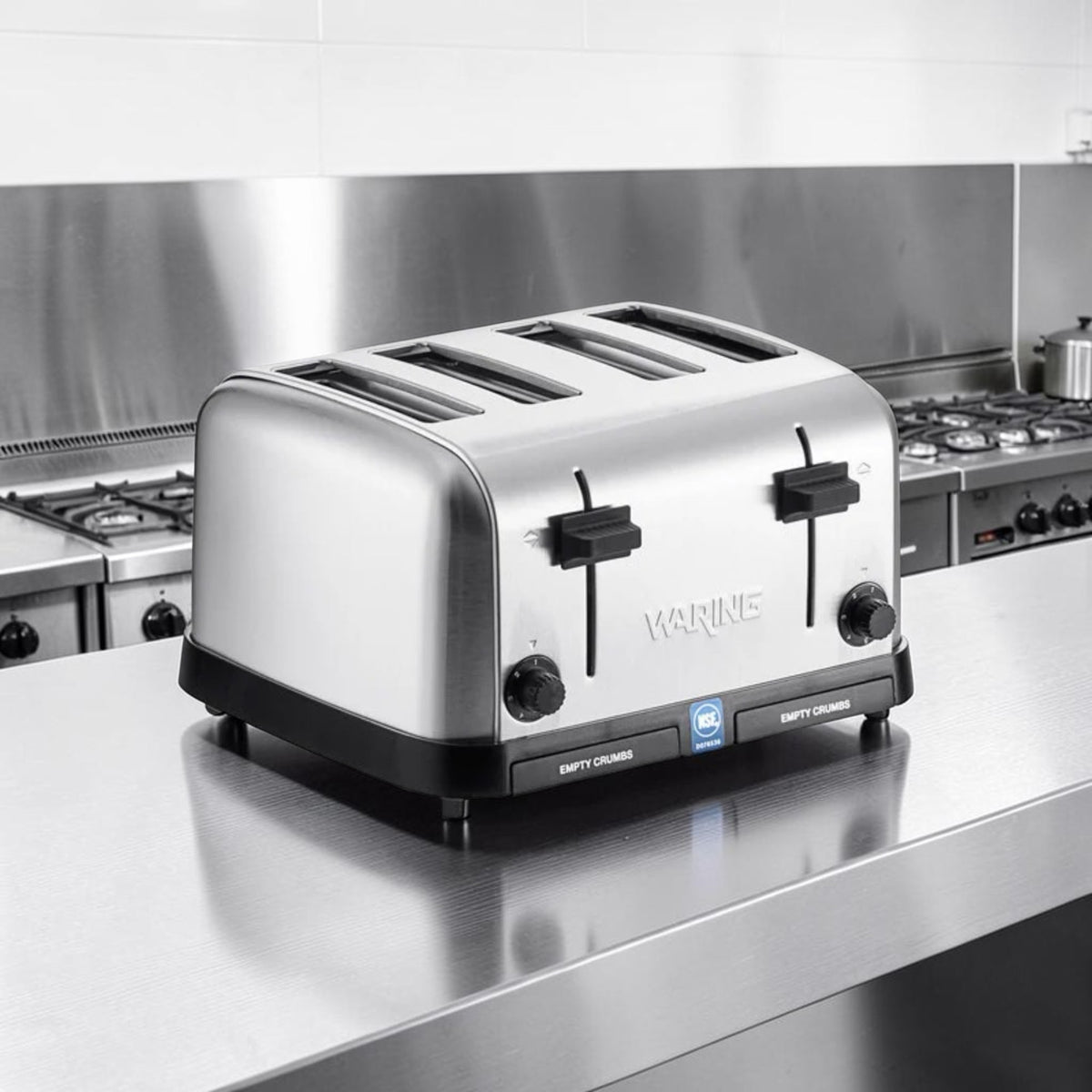 Outstanding Condition – Waring WCT708 – Commercial Four-Slice Pop-Up Toaster – 120V – NSF & UL Listed – Fully Tested & Operational!